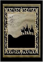 3D Rose Wise Men Gold and Black twl_26989_1 Towel, 15" x 22"