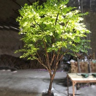 Indoor Outdoor Decoration Maple Leaf Tree Hotel Shopping Mall Large Maple Tree Landscaping Fake Tree