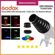 GODOX Snoot SNO1 with Honeycomb & Color Gel Bowens Mount - for AD200 AD300Pro SK400 SL60W SK600