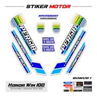 HONDA WIN46 Striping Stickers Win 100 Persib Hattrick Champion Sticker Variations Striping Stickers 