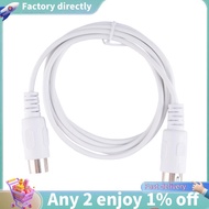 5 Pin MIDI DIN PLUG Extension Cable Male to Male /9.8FT White