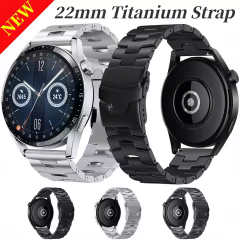 22mm Titanium Strap for Huawei Watch 5 4 GT6 Pro GT6 GT5-4 46mm Bracelet Wristband Amazfit active ma