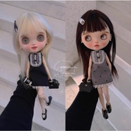 Small Cloth blythe Doll Clothes Gray Vest Skirt OB24 azone19 Joint Wearable