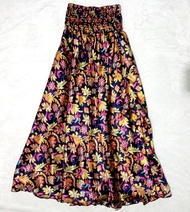 Rok Sifon Panjang Wanita Remaja Korea Motif Bunga Terbaru