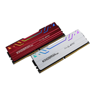 AITC 艾格 KINGSMAN RGB DDR4 32GB 16GBX2 3200 UDIMM 桌上型電競超頻記憶體 白色 + 紅色