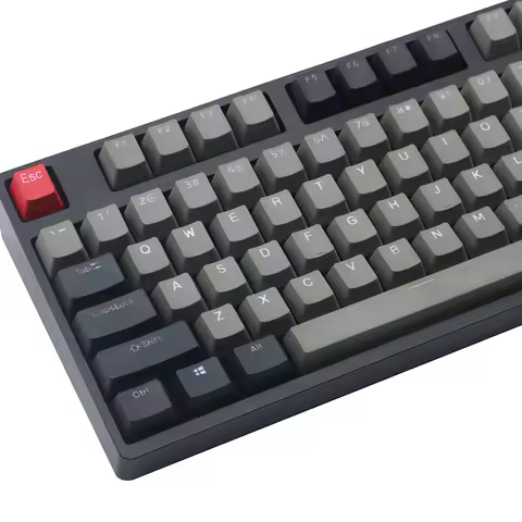JKDK Dolch Two tone translucent 87 104 font translucent OEM Profile 1.0 6.0 8.0 gray black retro key