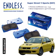 (NISSAN SKYLINE GTR R32/33/34/MITSUBISHI LANCER EVO 5-9/IMPREZZA 7-9) ENDLESS BRAKE PAD SSY TYPE 400