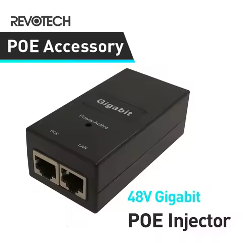 Revotech Gigabit POE injector 100/1000Mbps/1G/2G compatible IEEE802.3af/at Passive Power Supply for 