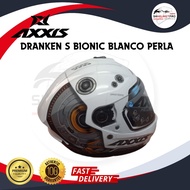 Helmet Axxis Draken S Bionic Blanco Perla [ READY STOCK ] Helmet Full Face