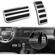 Compatible with Ford Bronco Pedal Covers 2021-2024,Bronco Gas Pedal Cover and Brake Pedal Pad for Br