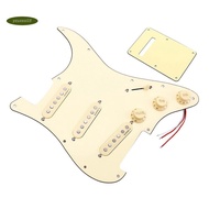 yzuzzaLoaded Prewired SSS Alnico 5 Alnico V HOT Pickups Pickguard Set for  Guitar