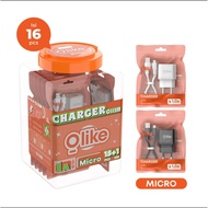 (JARS) OLIKE C113M Charger Includes 1 Meter Long Micro USB Cable 1A Safe Charging Original OLIKE C11