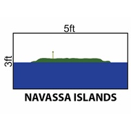 Navassa Island Flag 3x5ft, Bendera Navassa Island 3x5ft, Polyester