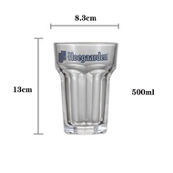Hoegaarden Special White Beer Glass Large Capacity Octagonal Beer Cup Import Food Grade Tempered Gla