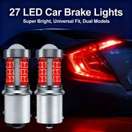 Automotive 27LED Bulb 12V Five Times Flashing, Always BA15S 1156, BAY15D 1157, on, Universal Accesso