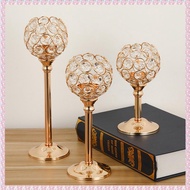 European Metal Crystal Candle Holders Desktop Decoration Gold Candle Holders Wedding Home Decoration