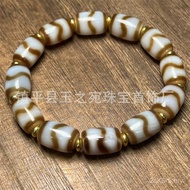 Hand Manufacturer Supply Bracelet Dzi Beads Tiger Tooth Agate First Line Dzi Bracelet Wholesale Dzi 