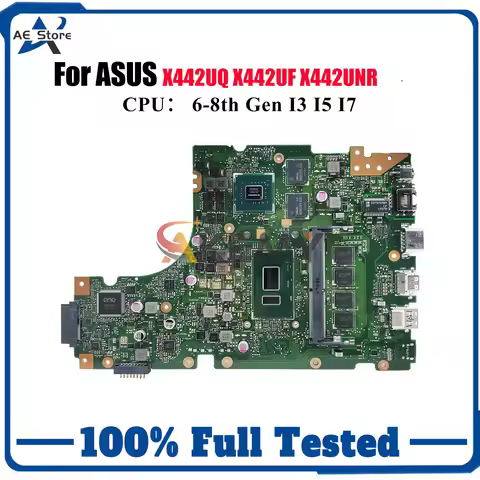 X442UQ Laptop Motherboard For ASUS X442U X442UF A442U X442URR R419u X442UAR X442UNR X442UQ X442UR F4