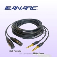 Xlr FEMALE TO TRS CABLE 6.5MM MALE CANON AKAI STEREO - 2 x 10 mtr