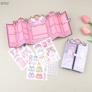 [XFDZ]  Girls Dress Up Sticker Book Quiet Book Sticker Gift Material Package Cartoon Animation Stick