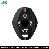 OPENMALL Silicone Car Remote Key Case Cover 4 Buttons Folding Remote Key Fob Protection For BMW E46 