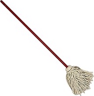 Rocky Mountain Goods Small 36-inch Mop - Traditional Red and White Cotton Yarn Mop - Made in USA - G