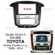 Bochang สำหรับ2011-2014 Toyota Innova Crysta รถ9นิ้ว Android MP5 Player สเตอริโอวิทยุ Fascia แผงกรอบ