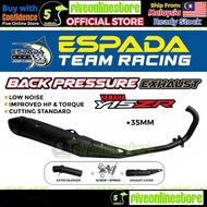 ESPADA Back Pressure BP-II Yamaha Y15ZR Y15 35MM Racing Exhaust Pipe V2 Cutting Standard Ekzos Muffl