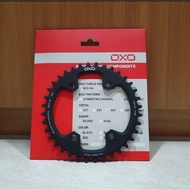 BLACK ROUND ASYMMETRIC OXO CHAINRING Bcd 96 32T 34T 36T 38T