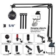 Weighted base Boom Arm Microphone Mic Stand for Blue Yeti HyperX QuadCast SoloCast Snowball Fifine S