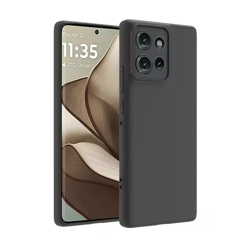 For Motorola Edge 60 Pro Case Slim Matte Black Soft TPU Silicone Case For Moto Edge 60 Pro 5G Back C