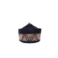 Songkok Peci Cheng Ho Painted Gold Shield Motif