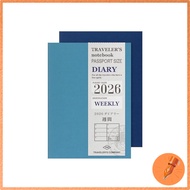 Traveler's Notebook Passport Size Weekly Refill 2026