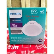 PUTIH Philips Downlight Emws 7w White Yellow DL190B 4 inch