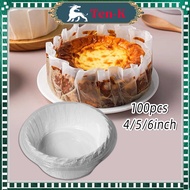 100Pcs 4/s 5 6 Inch Baking Paper Basque Cheese Cake Paper Baking Liner/ Baking Liner/