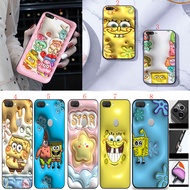 OPPO A56 OPPO A77 F3 R9 R9S A79 A98 5G A38 A16K X3 Lite X3 Neo F1 Plus Find X3 X3 Pro Q61 SpongeBob SquarePants Soft black phone case