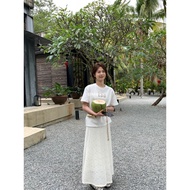 ** 08012 Metwo Silk And Lace Skirt sml