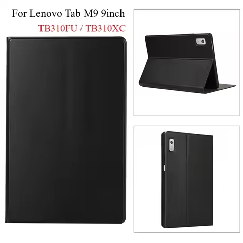 For Lenovo Tab M9 Case TB310FU Flip Stand Soft Back Cover Tablet Cases for Lenovo Tab M9 Cover 9in F