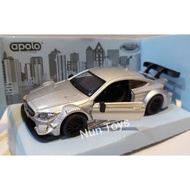 Diecast Car Mercedes AMG C 63 DTM Silver Apolo Brand