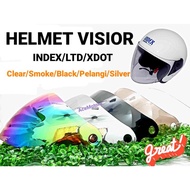 HELMET VISIOR INDEX/SWAN/LTD/XDOT VISIOR