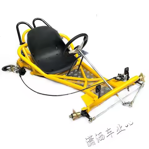 Modified quad bike 168CC go-kart full frame front steering wheel steering rear axle assembly with br