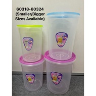 NCI 60318 60320 60322 60324 BPA-Free Plastic Round Fresh Airtight Multipurpose Container Bekas Keropok