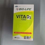 Bio-Life Vita D3 1000iu Tablets 60s (Expiry Date:01/2027)
