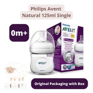 Philips Avent Natural Bottle 125ml 0M+ Wide Neck Single Pack Milk Bottle Philips Avent