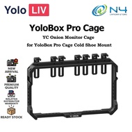 YC Onion Monitor Cage for YoloBox Pro Cage Cold Shoe Mount with Adjustable Cord Clamp