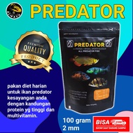 COD alikacu | pelet ikan predator pbass mono predator arwana louhan channa oscar 100gr | pakan ikan
