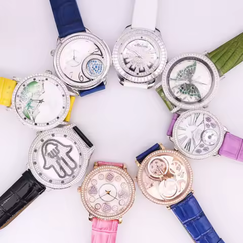 SALE!!! Discount Davena Spin Crystal Old Types Big Lady Women's Watch Japan Mov't Fashion Bracelet L
