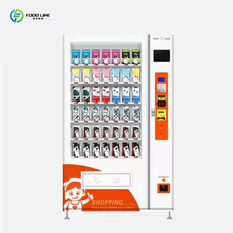 New 2026 Mini Vending Machine Customized with Integrated QR Code and Card Reader for Contactless Sal