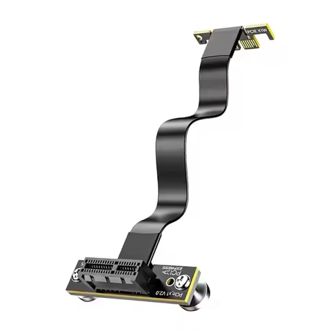 A34M-Dual Angle 90° For Pcie 4.0 X1 Magnetic Fixatiom Fixation Riser Cable 16Gbps For Pcie Wifi Card