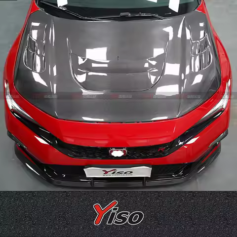 Suitable for modifying the carbon fiber engine hood BAT KING hood of TypeR FL5 YISO Engine Cover